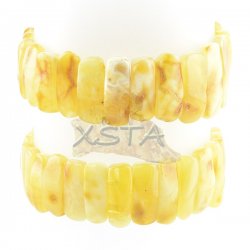 Natural matt color amber bracelet